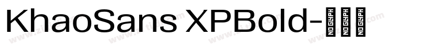 KhaoSans XPBold字体转换 KhaoSans XPBold字体转换